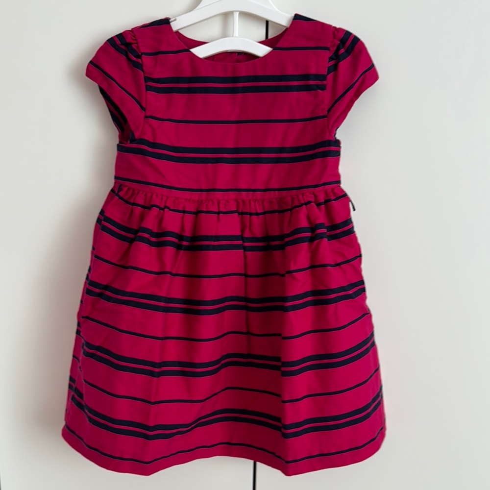 Ralph Lauren Stylish Pink Striped Toddler Girl dress